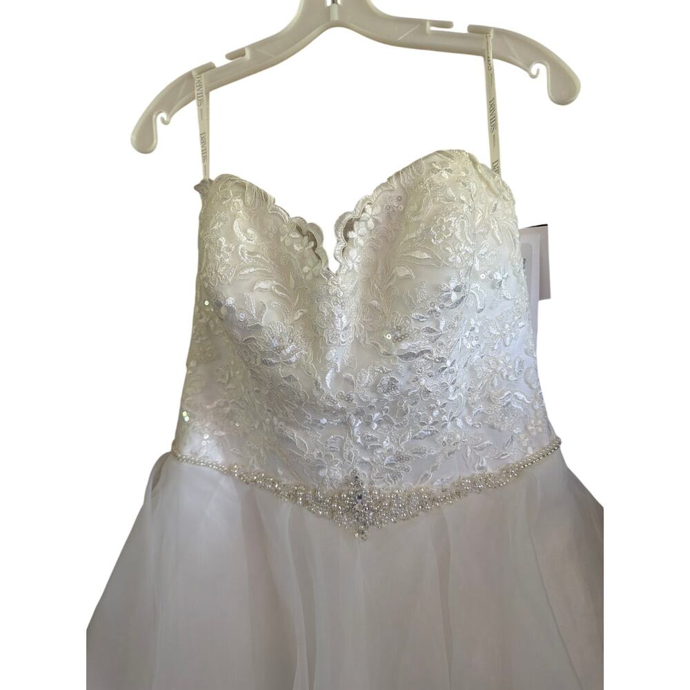 David's Bridal Women's size 12 Brand new Wedding Dress NWT - Picture 3 of 7